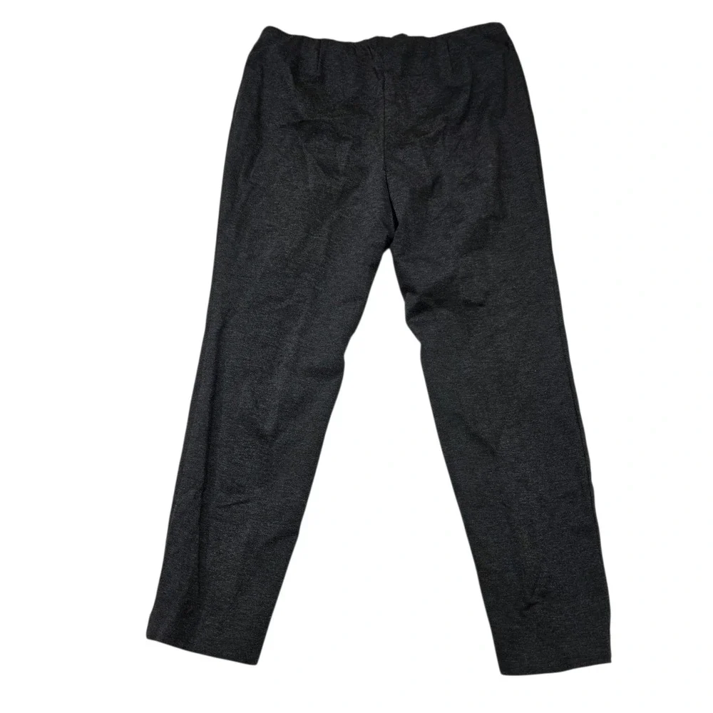 J.Jill‎ Slim Leg Stretch Pants Women XL Charcoal Gray Ponte Knit Pull On Career